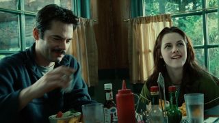 Charlie and Bella Swan at the diner in Twilight