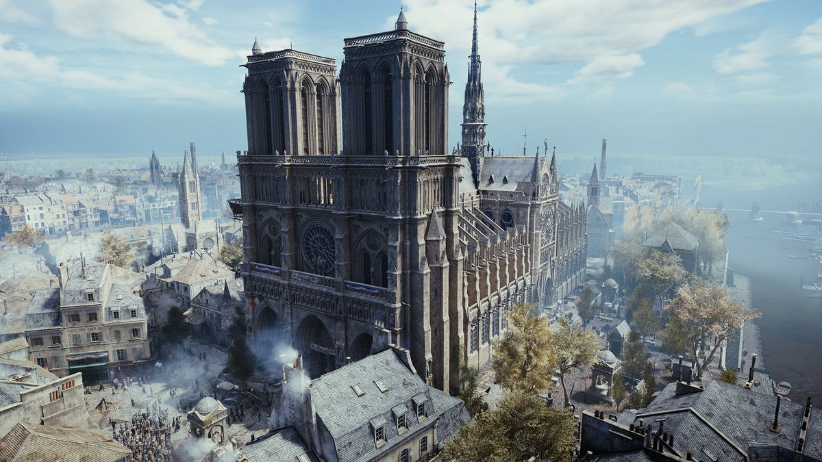 Ubisoft offers Assassin's Creed Unity for free so you can see Notre