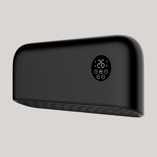 Mylek Over Door Heater 2000w Wall Mounted Indoor Overdoor Hot Air Downflow Curtain - Fan - With Remote Control, Ptc, Thermostat, Timer, Office, Bathroom, Commercial, Garage, (2kw, Black)