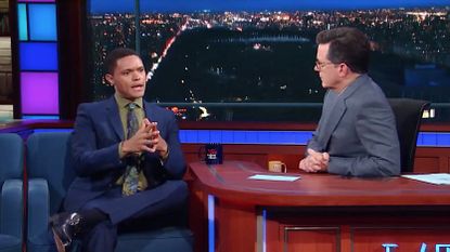 Stephen Colbert and Trevor Noah talk shooting