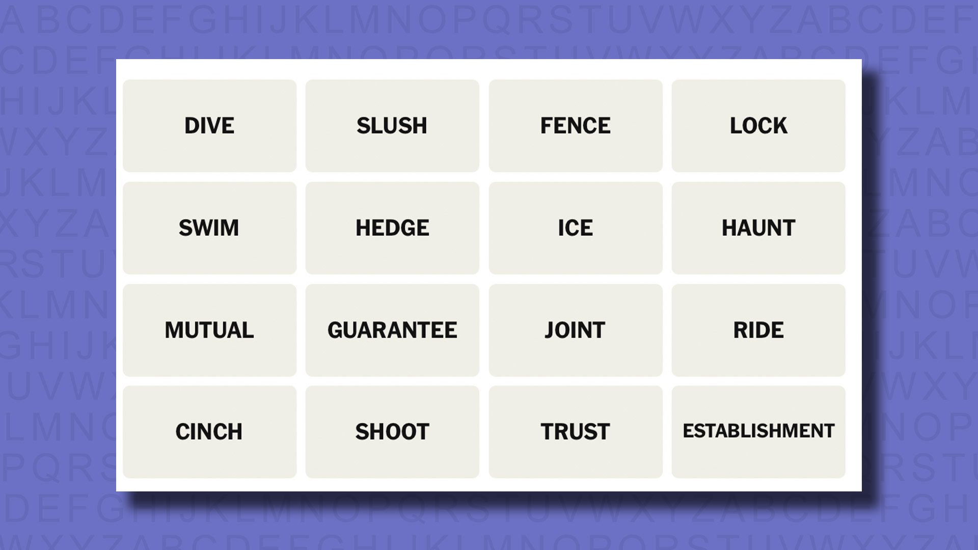 NYT Connections hints for game 721 on a purple background