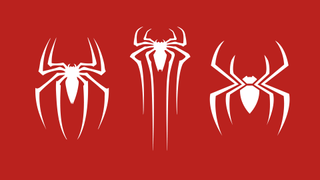 Three of the Spider-Man logos