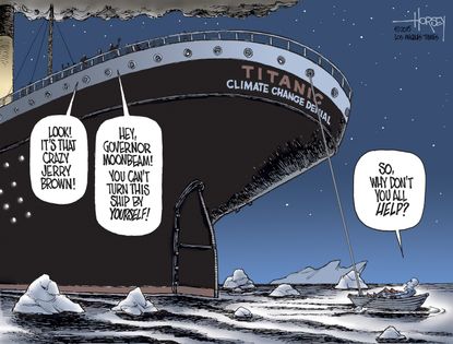 Editorial cartoon U.S. Climate Change