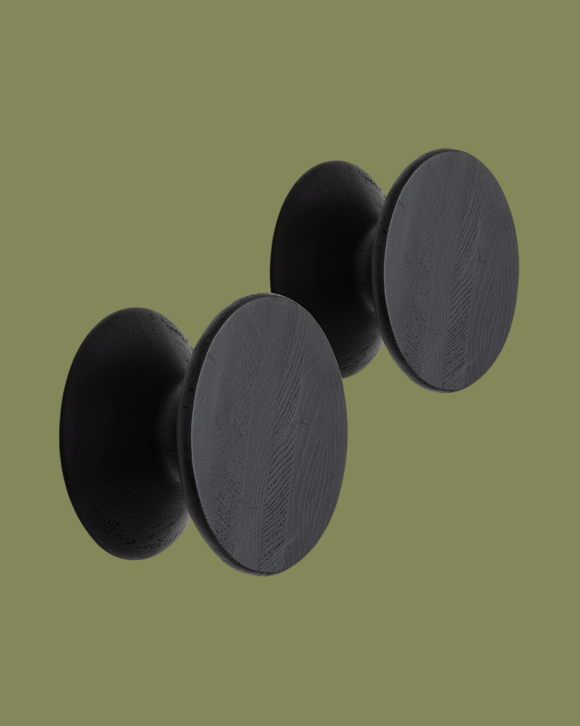 Arame Solid Oak Hooks, Set of 2