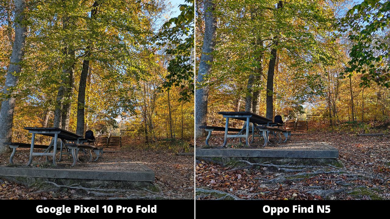 Google Pixel 10 Pro Fold vs. Oppo Find N5 Camera Comparisons