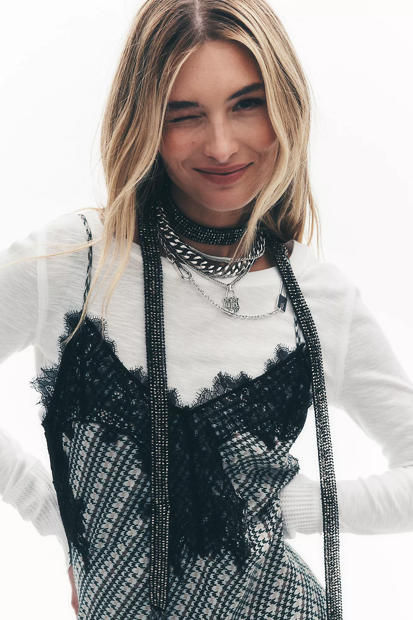 Lola Embellished Skinny Scarf