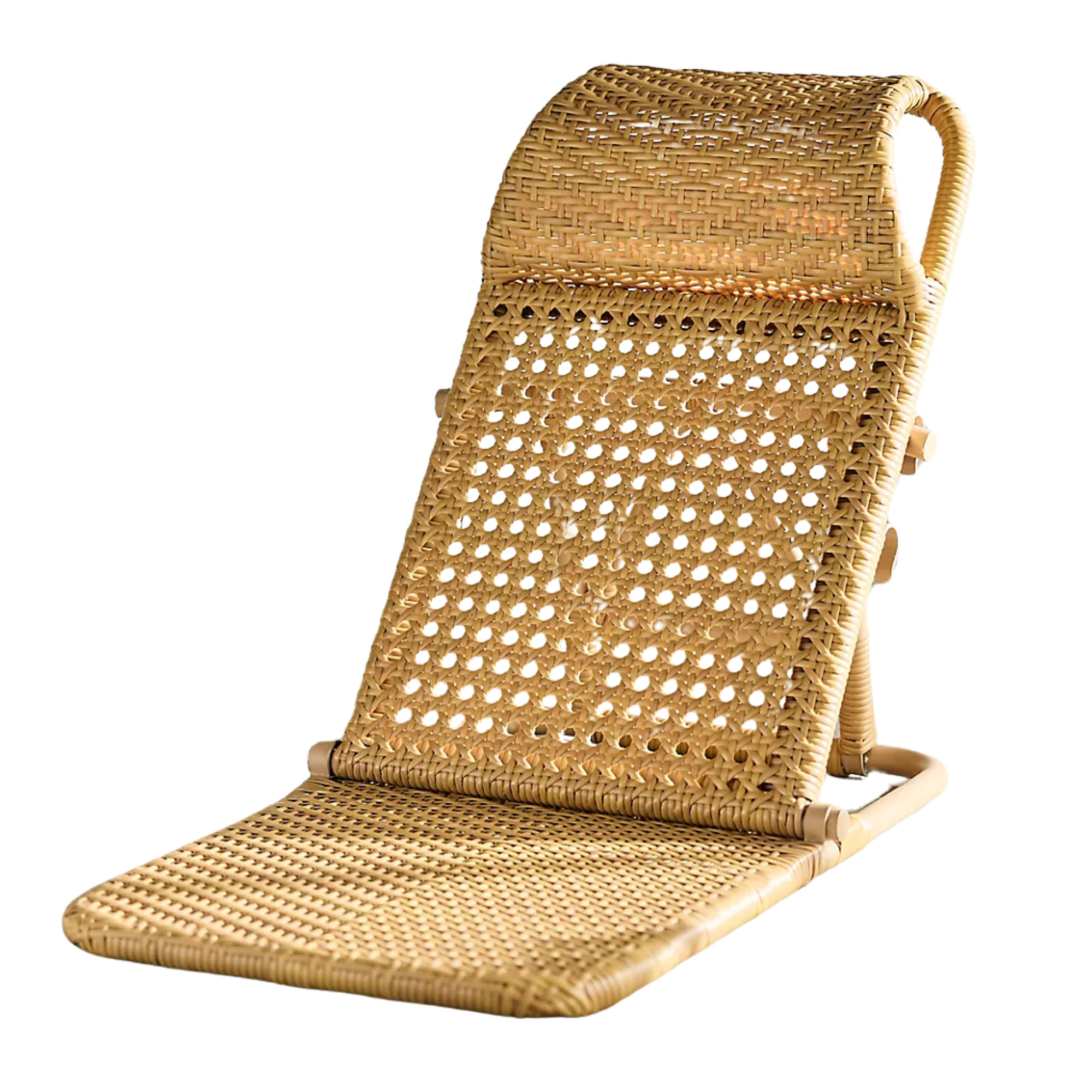 fold up rattan lounge chair