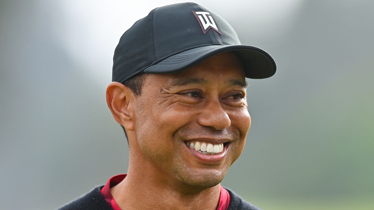 Tiger Woods at the 2022 Genesis Invitational