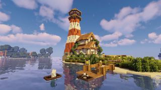 Minecraft builds - a lighthouse by Bluewheat