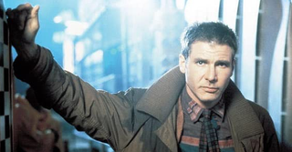Deckard in the original Blade Runner looking quizzical.