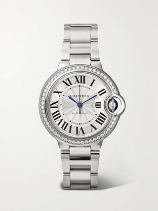 Ballon Bleu De Cartier Automatic 33mm Stainless Steel and Diamond Watch