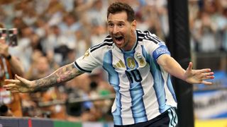 Lionel Messi of Argentina