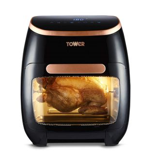 Tower Vortex 5-in-1 Digital Air Fryer cooking a chicken