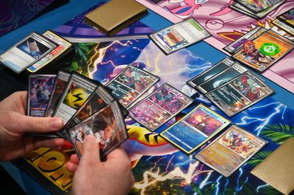Pok&eacute;mon cards at the Pok&eacute;mon European International Championship 2025