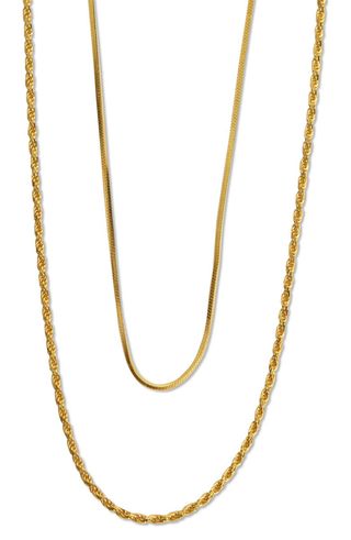 Rope 
Serpentine Chain Layered Necklace