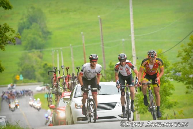 Joey Rosskopf (Hincapie Sportswear), Pat McCarty (Bissell) and Bobby Sweeting (5-Hr Enrgy) in the break