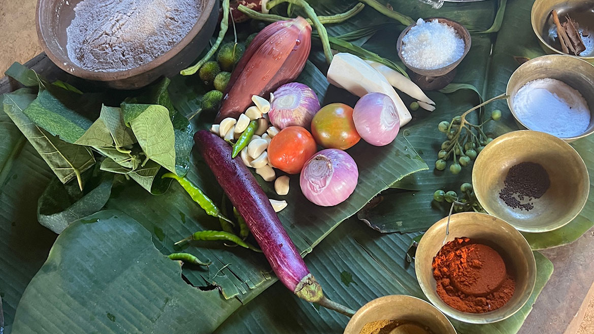 Fresh ingredients in Sri Lanka