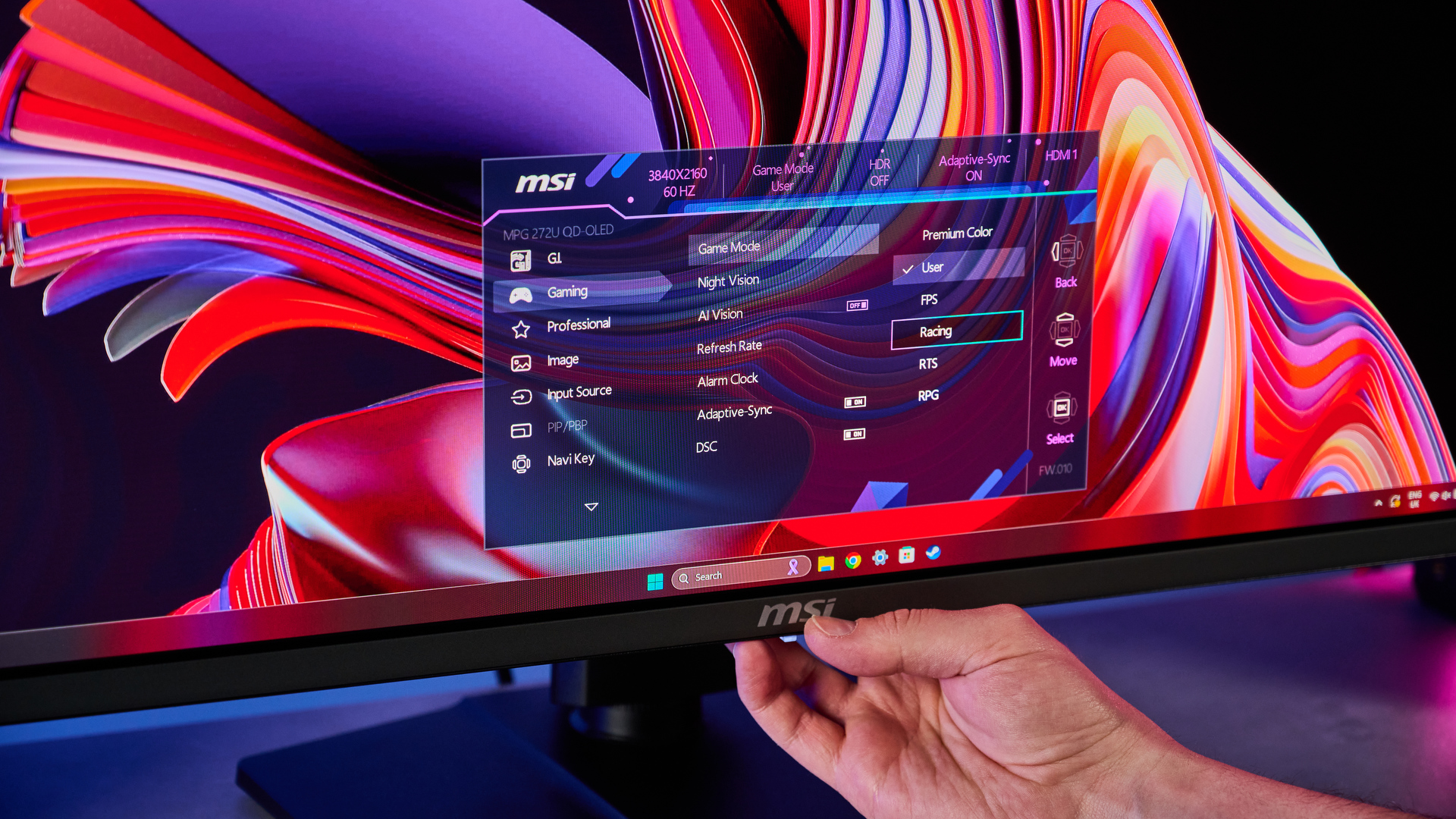مانیتور بازی MPG 272URX QD-OLED