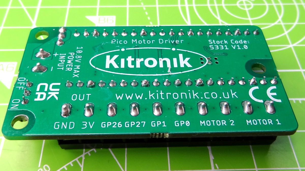 Kitronik Pico Motor Driver and Pico Robotics Board