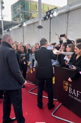 Hugh Grant at the 2024 EE BAFTA Film Awards