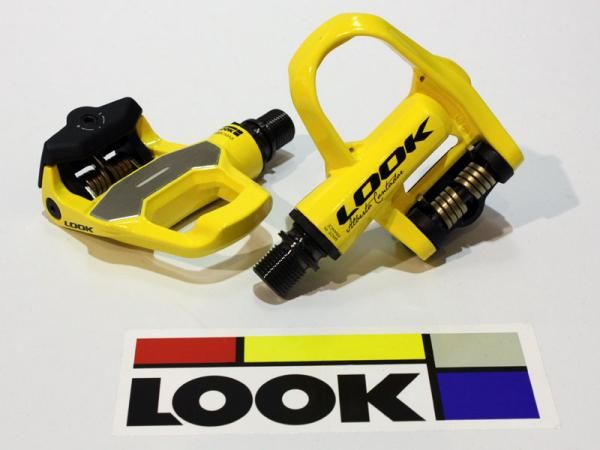Alberto Contador (Astana) ran a special yellow pair of K&eacute;O 2 Max pedals at this year's Tour de France, though his were also equipped with (currently unavailable) titanium spindles.