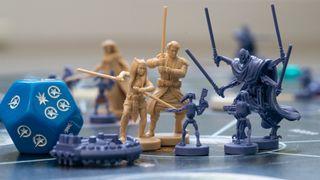 The Jedi and villains miniatures from Pandemic: Star Wars: The Clone Wars
