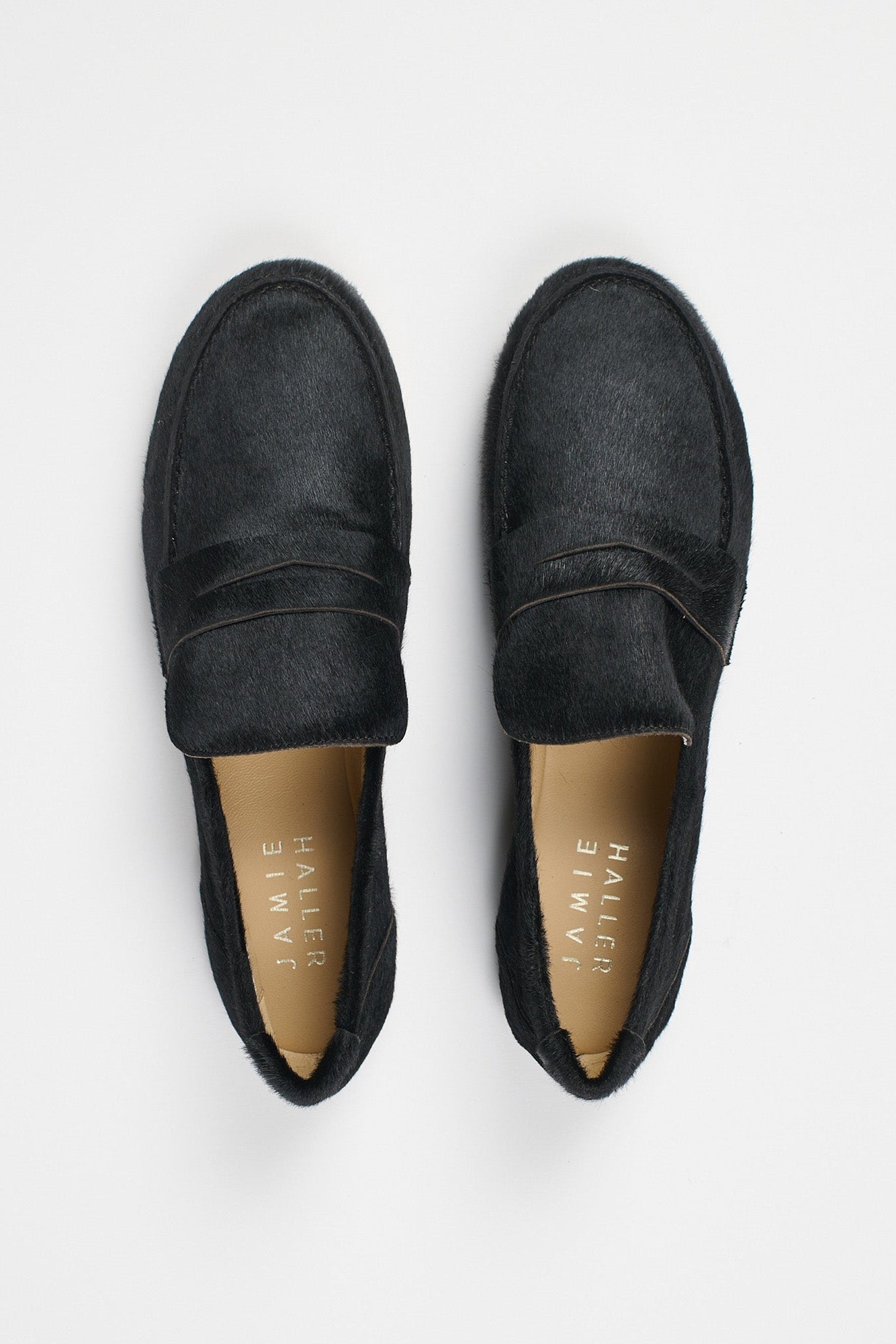 The Penny Loafer in Ponyhair Black