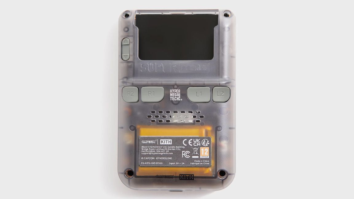 Kith Capcom Evercade console, a gret transparent handheld retro console