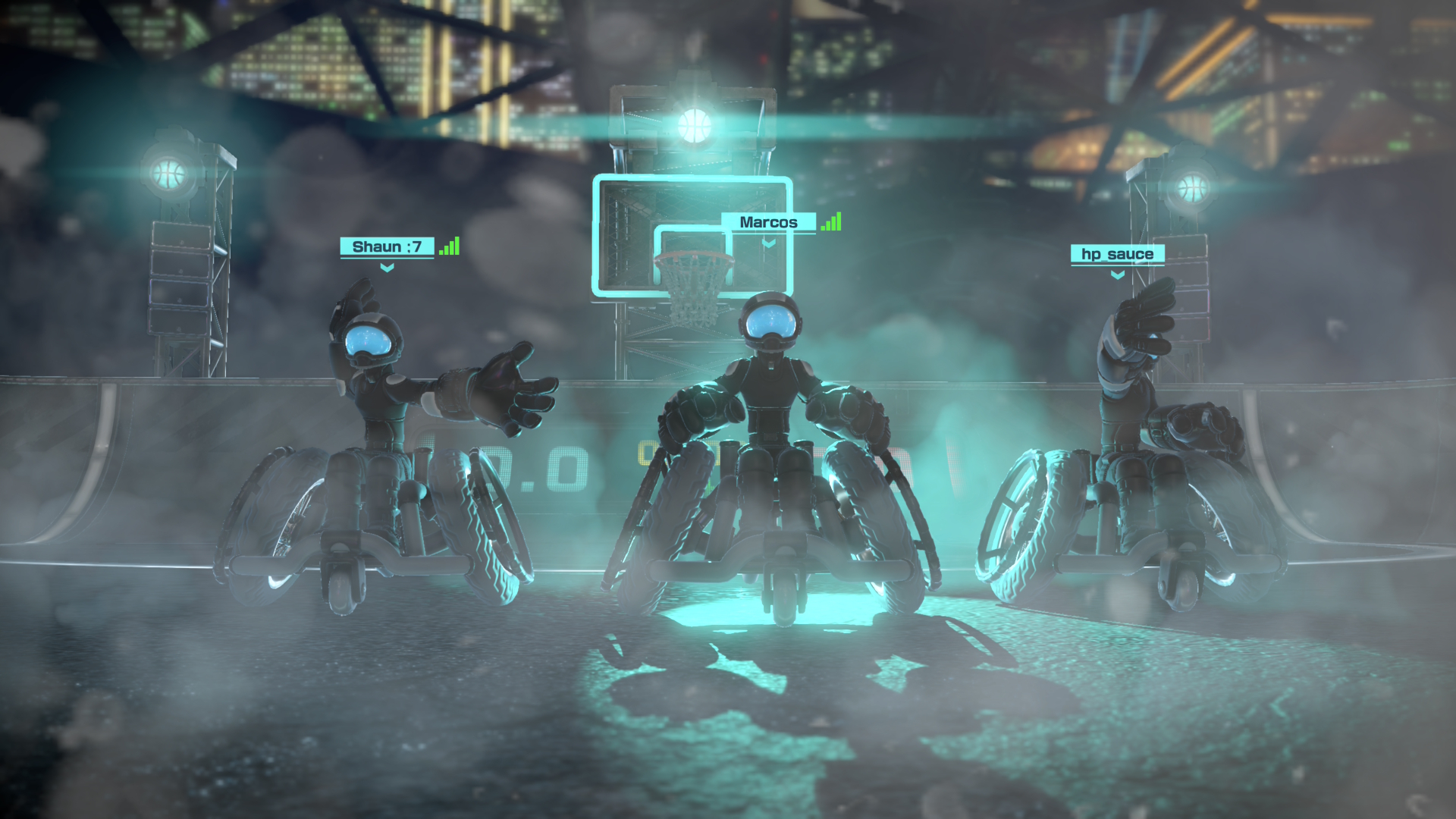 3 players lined up in Drag x Drive