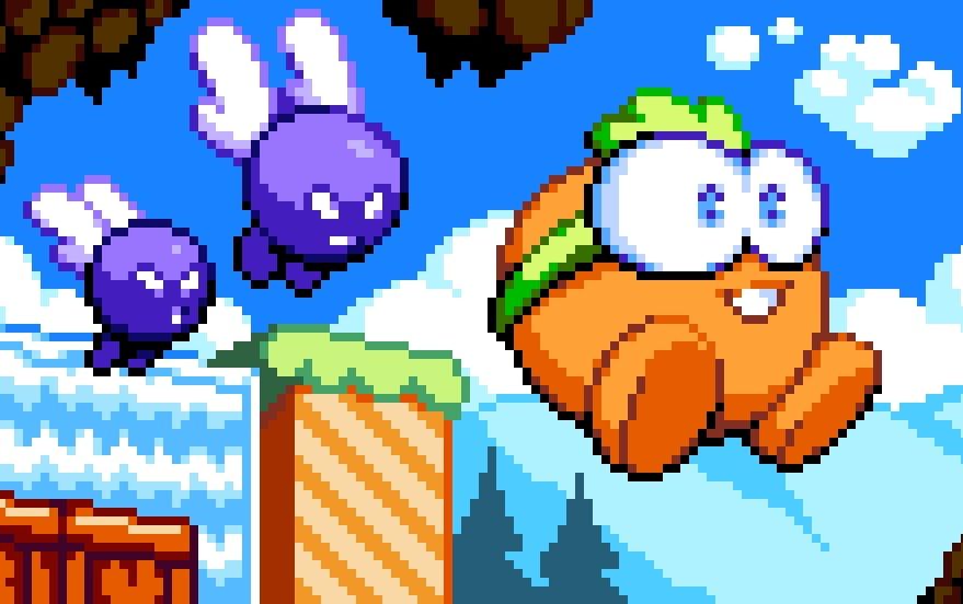 This adorable platformer has you playing a Goomba-like minion fighting for freedom