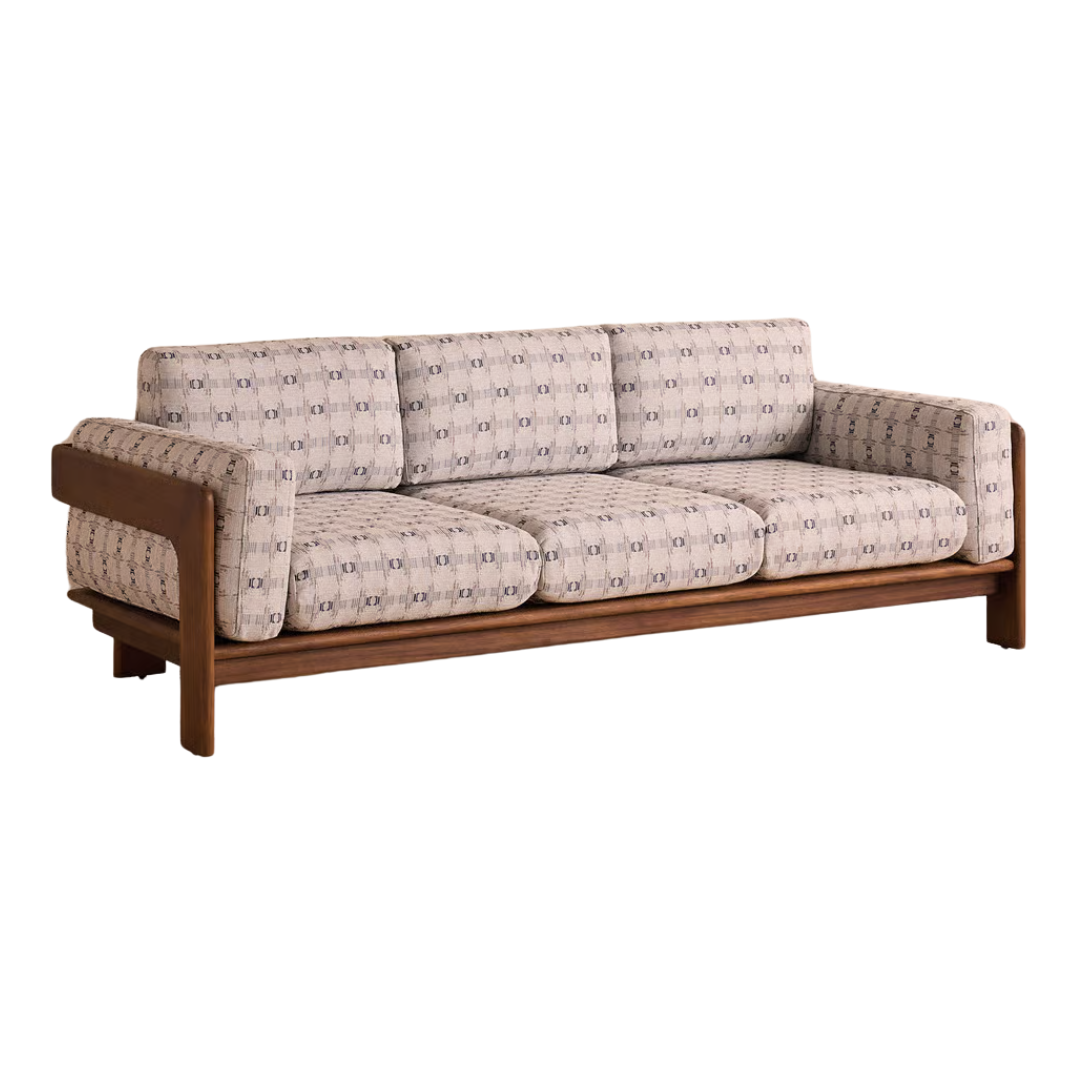 Marcia Outdoor Sofa, Geometric, Blue
