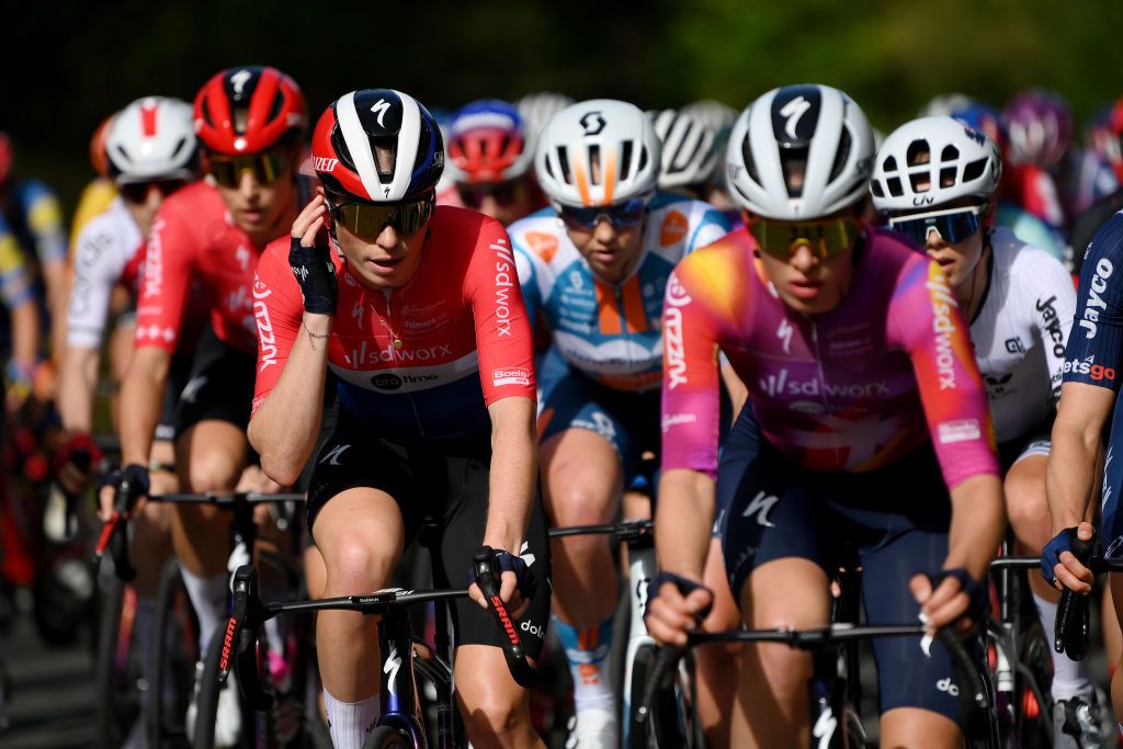 ELGOIBAR SPAIN MAY 10 Demi Vollering of The Netherlands and Team SD Worx Protime competes during the 3rd Itzulia Women 2024 Stage 1 a 140km stage from VitoriaGasteiz to Elgoibar UCIWWT on May 10 2024 in Elgoibar Spain Photo by Alex BroadwayGetty Images