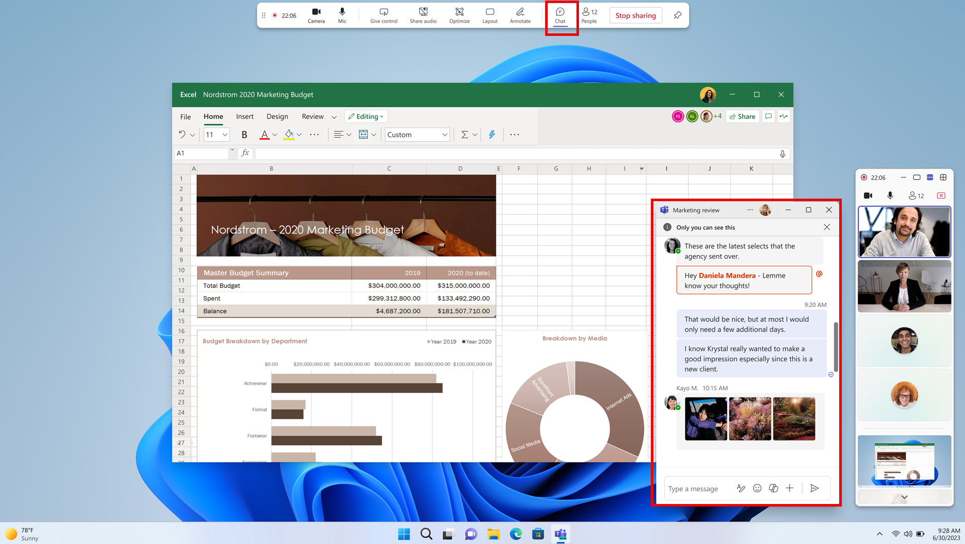 Private chat while presenting in Microsoft Teams