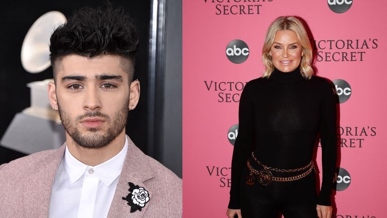 zayn malik and yolanda hadid separate headshots