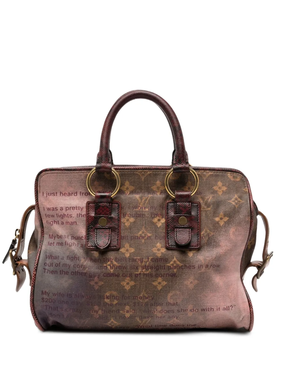 Louis Vuitton Pre-Owned X Richard Prince Graduate Jokes Handbag | One Size