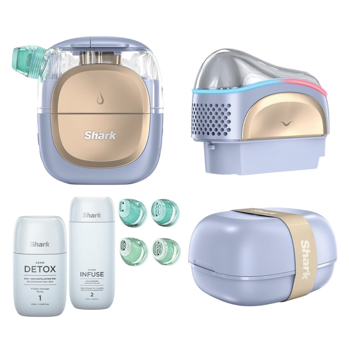 Shark Beauty FacialPro Glow + Depuffi at Home Facial