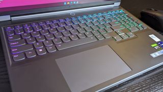 Lenovo Legion Slim 7i (Gen 8) keyboard and touchpad
