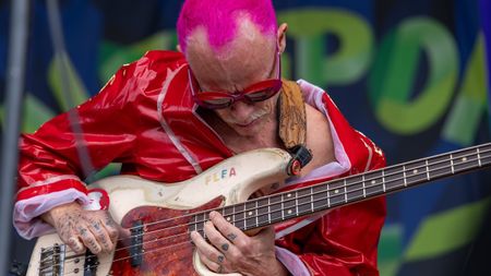 Flea (of the Red Hot Chili Peppers) and the Honora Band performs during the Newport Jazz Festival 2026 at Fort Adams State Park on August 02, 2026 in Newport, Rhode Island.