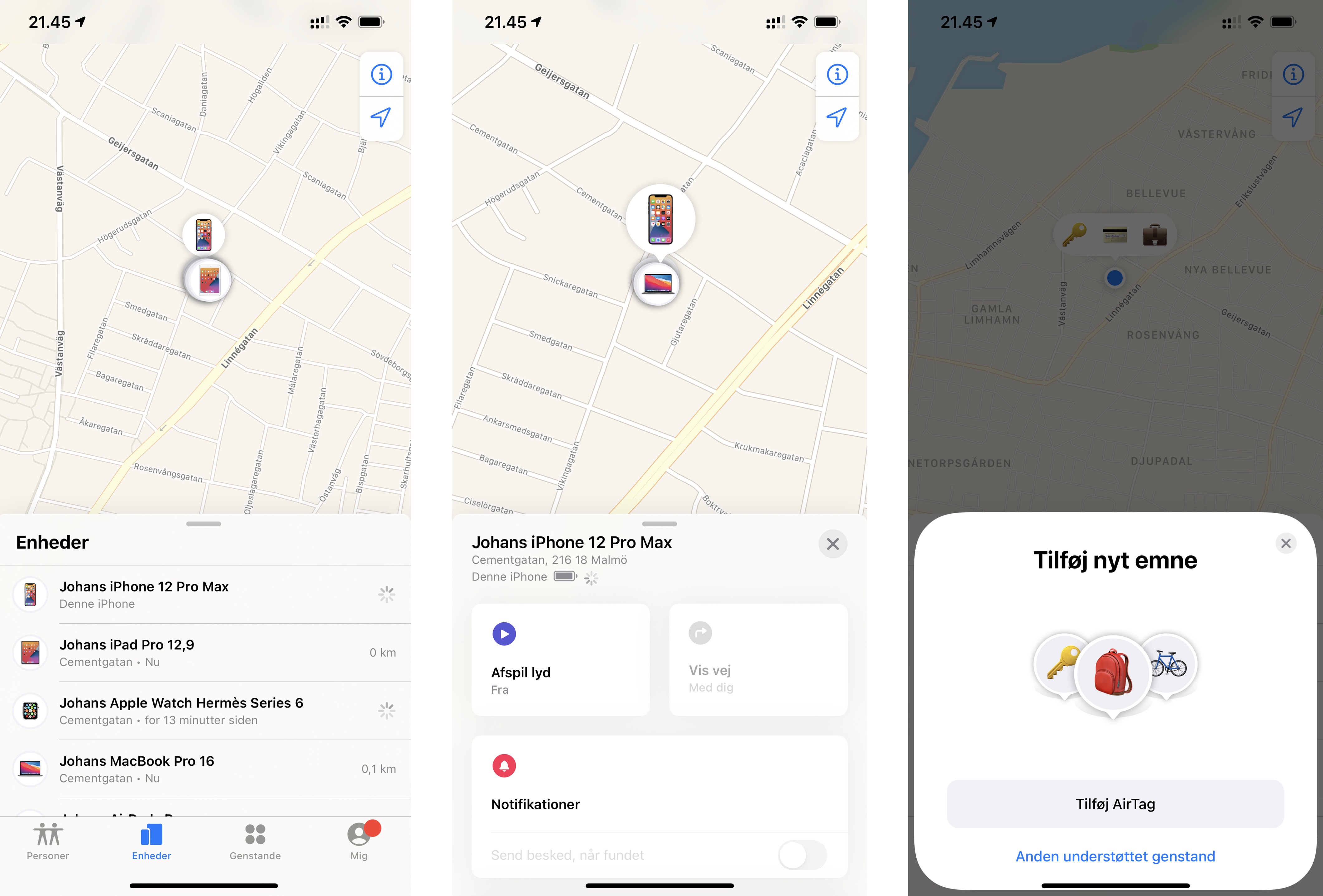 Find iOS-interface