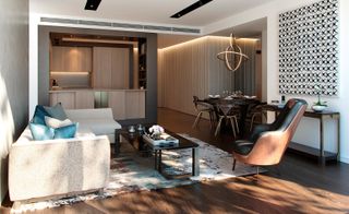Living Area Of Bay Apartments