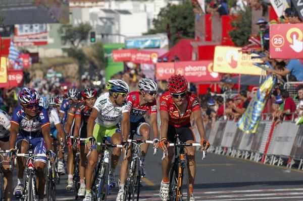 Vuelta leader Igor Anton (Euskaltel - Euskadi) feels the strain of defending the red jersey.