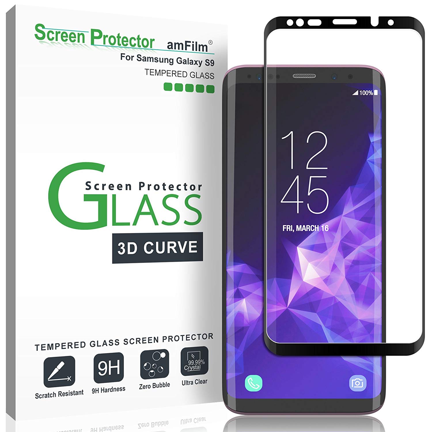 amfilm screen protector Galaxy s9