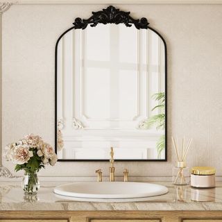 BEAUTYPEAK Vintage Bathroom Mirror