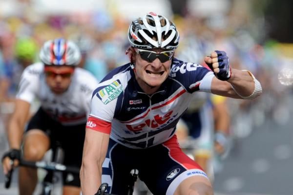 Andre Greipel (Lotto-Belisol) wins stage 13 of the Tour de France
