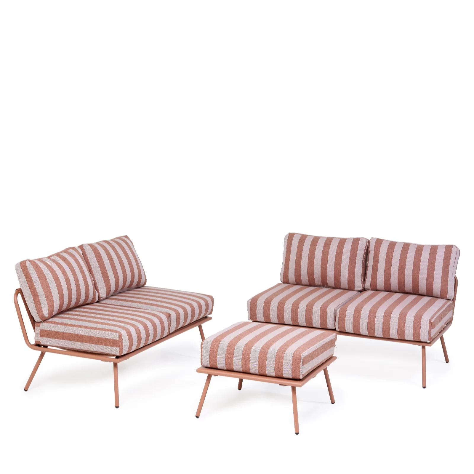 Garden Stories Studio 70 Stripe Multi-Way Corner Sofa With Lounger Set