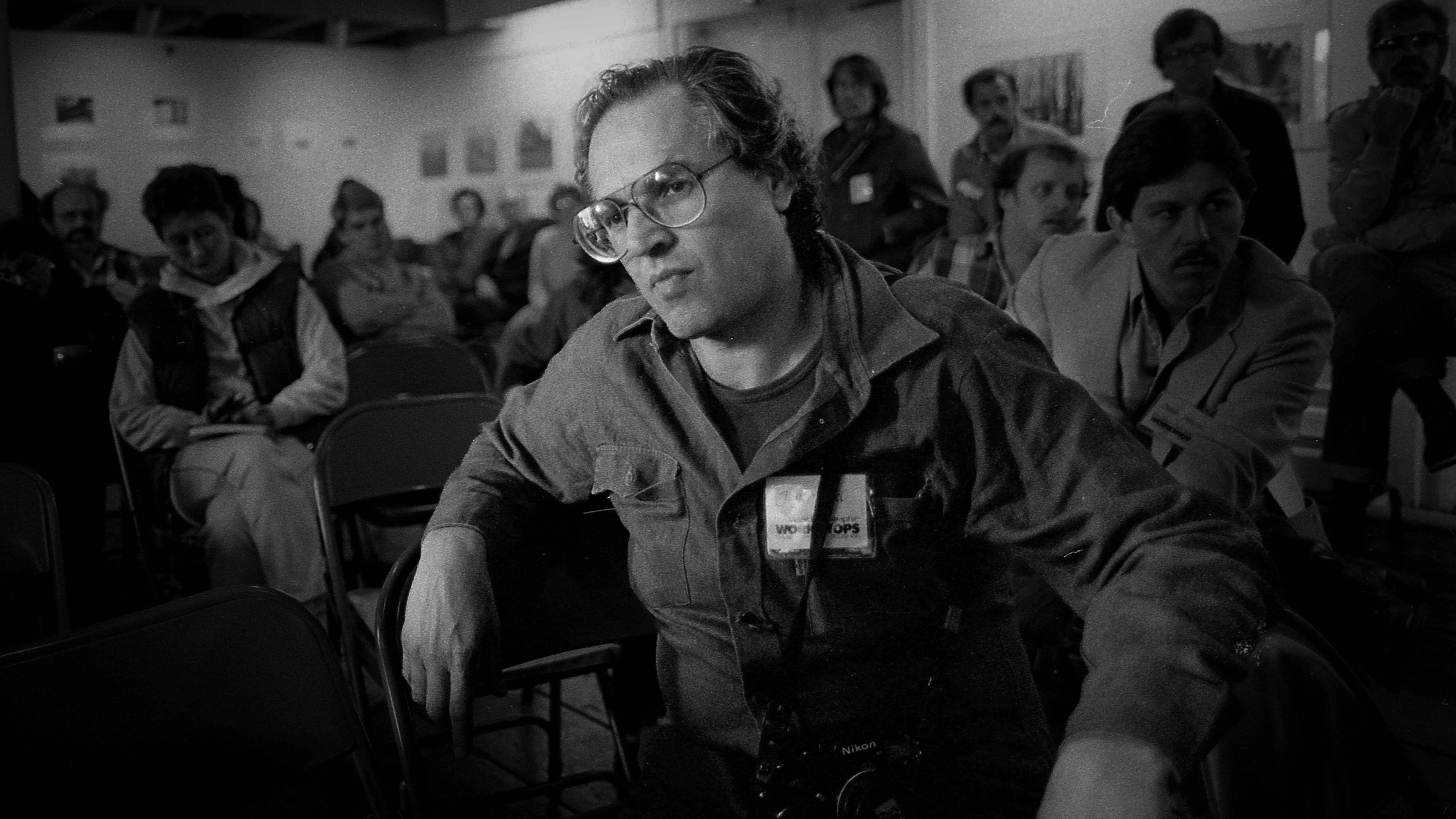 American photographer Jay Maisel attend a Rockport Photographic Workshops session, Rockport, Maine, U.S.A., 1982. 