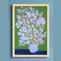 Mostly White Flowers Wall Art: was £238 now £84 | Anthropologie (save £154)