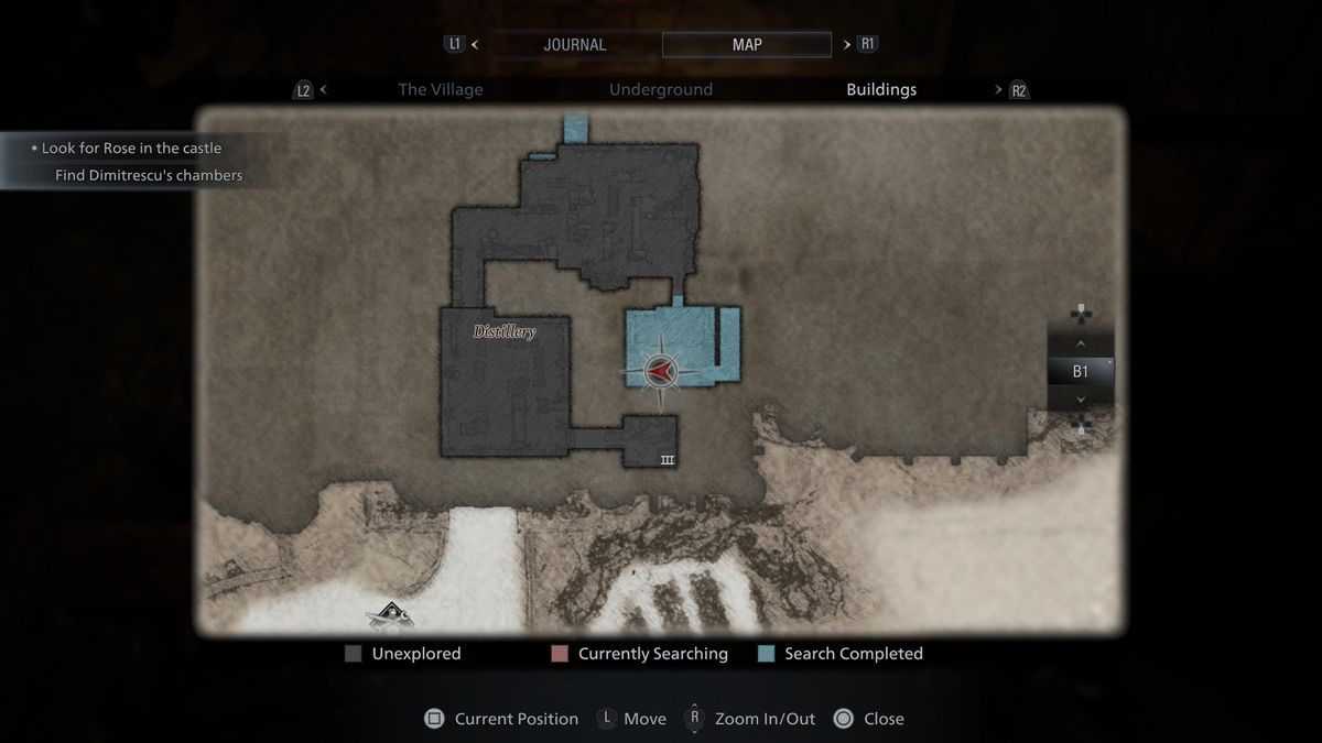 resident evil village goats of warding distillery map
