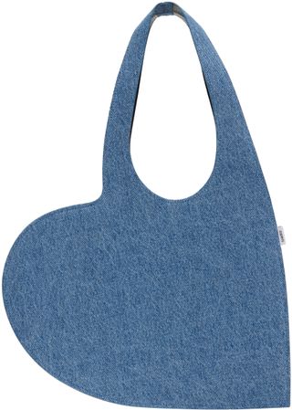 Blue Denim Mini Heart Tote