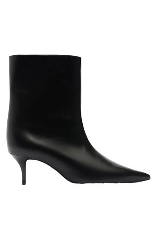 Frances Leather Kitten Ankle Booties